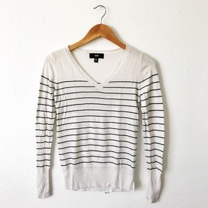 Black and White Striped Sweater